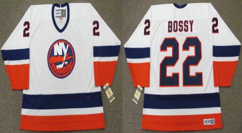 2019 Men New York Islanders 22 Bossy white CCM NHL jersey